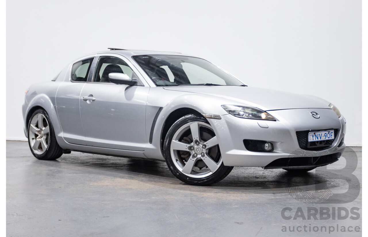 9/2005 Mazda RX-8 FE Series 1 4d Coupe Sunlight Silver Metallic 1.3L