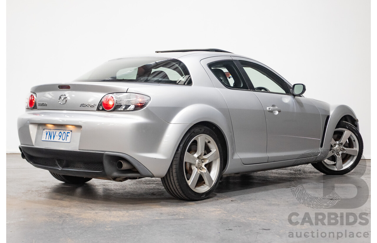 9/2005 Mazda RX-8 FE Series 1 4d Coupe Sunlight Silver Metallic 1.3L
