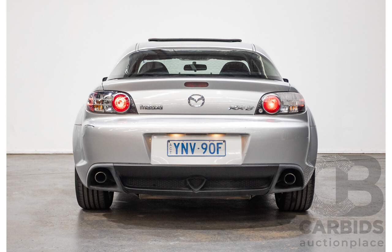 9/2005 Mazda RX-8 FE Series 1 4d Coupe Sunlight Silver Metallic 1.3L