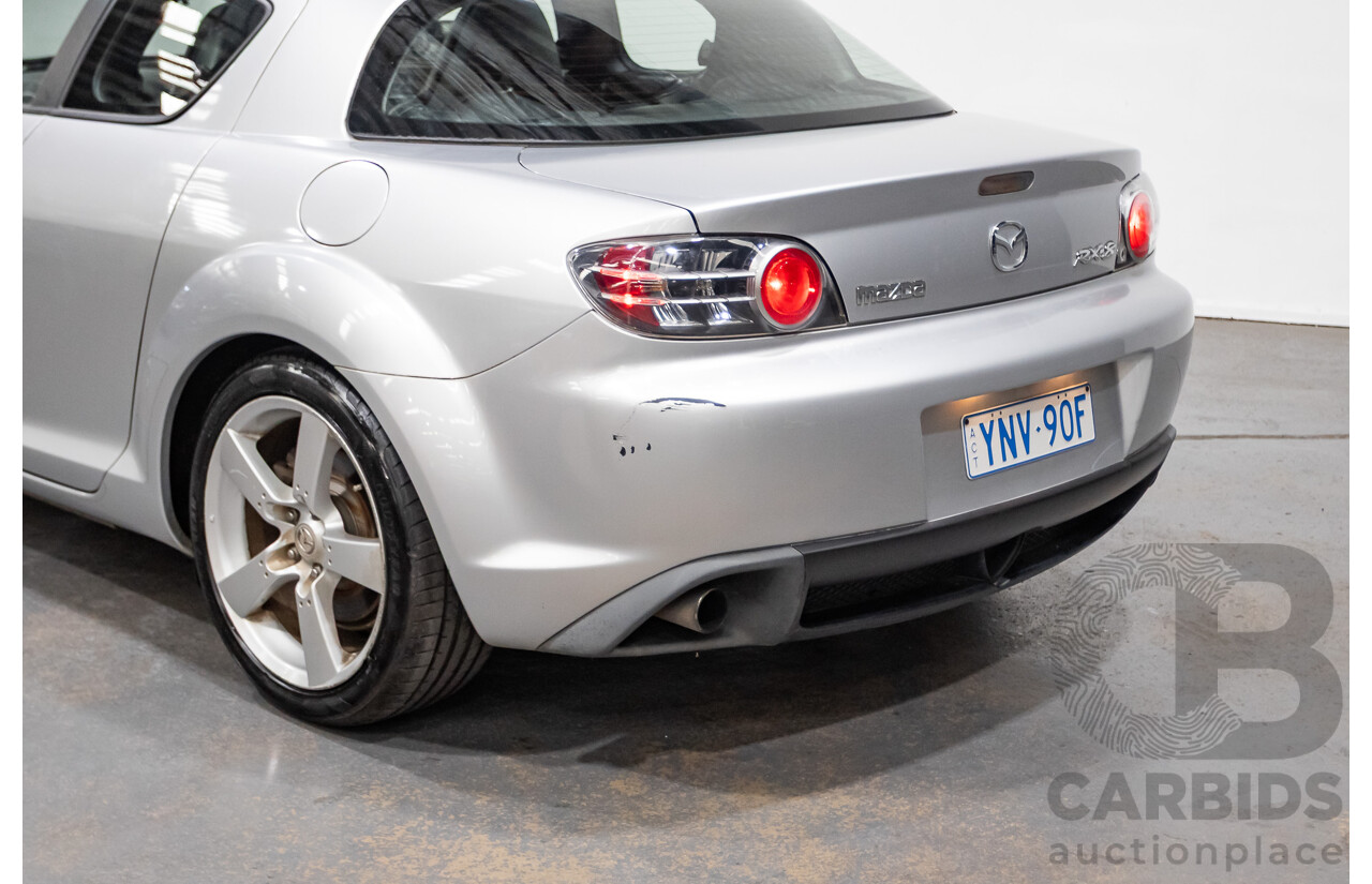 9/2005 Mazda RX-8 FE Series 1 4d Coupe Sunlight Silver Metallic 1.3L