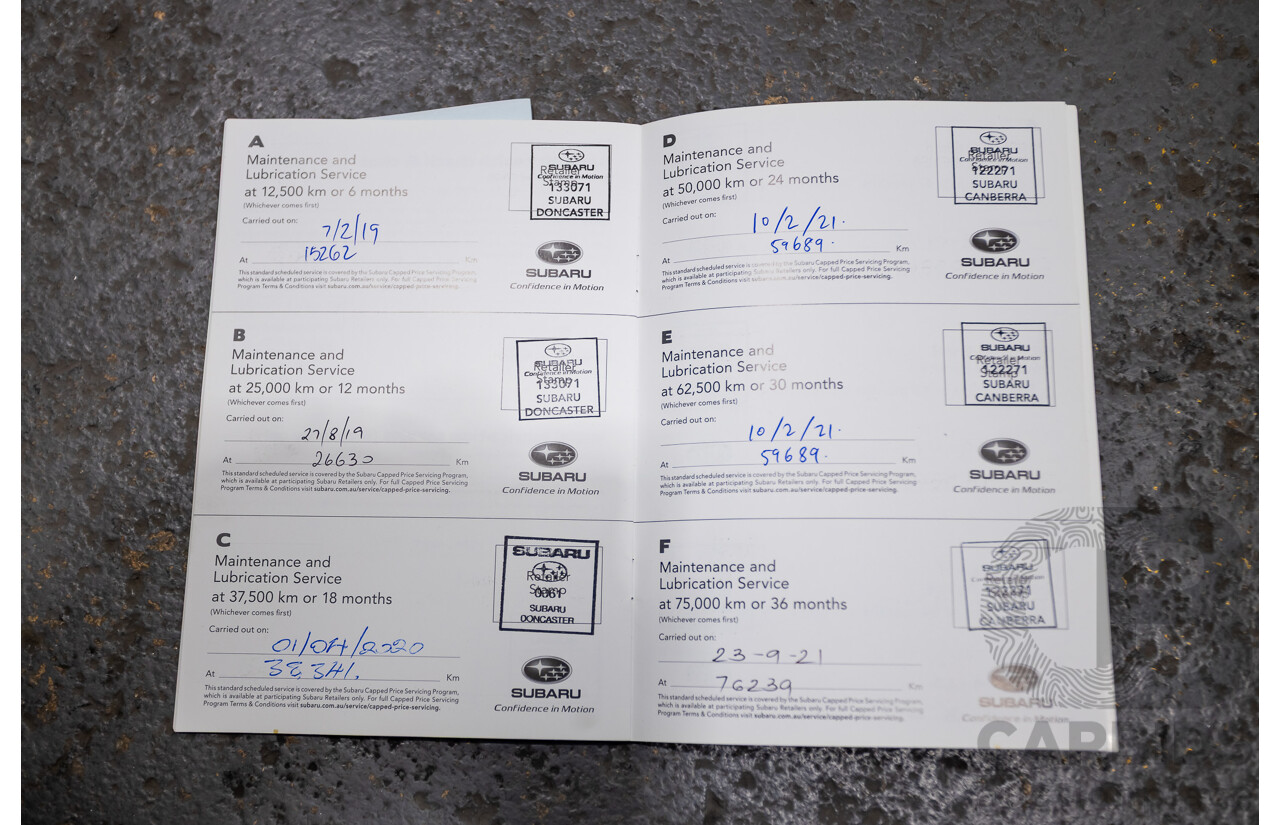 07/2018 Subaru Outback 2.5i Premium (AWD) MY18 4D Wagon Dark Grey Metallic 2.5L