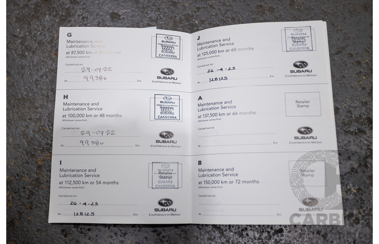 07/2018 Subaru Outback 2.5i Premium (AWD) MY18 4D Wagon Dark Grey Metallic 2.5L