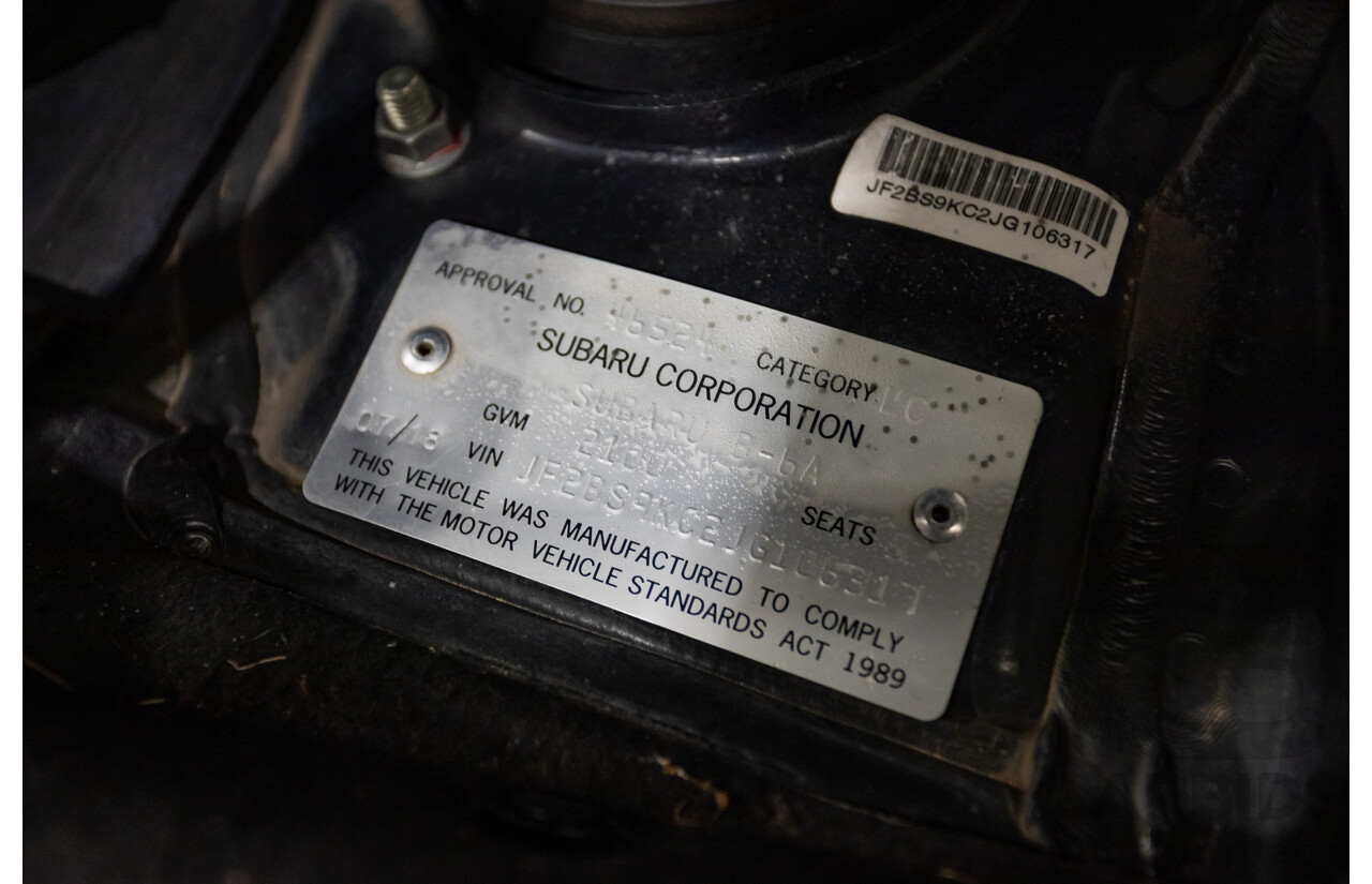 07/2018 Subaru Outback 2.5i Premium (AWD) MY18 4D Wagon Dark Grey Metallic 2.5L