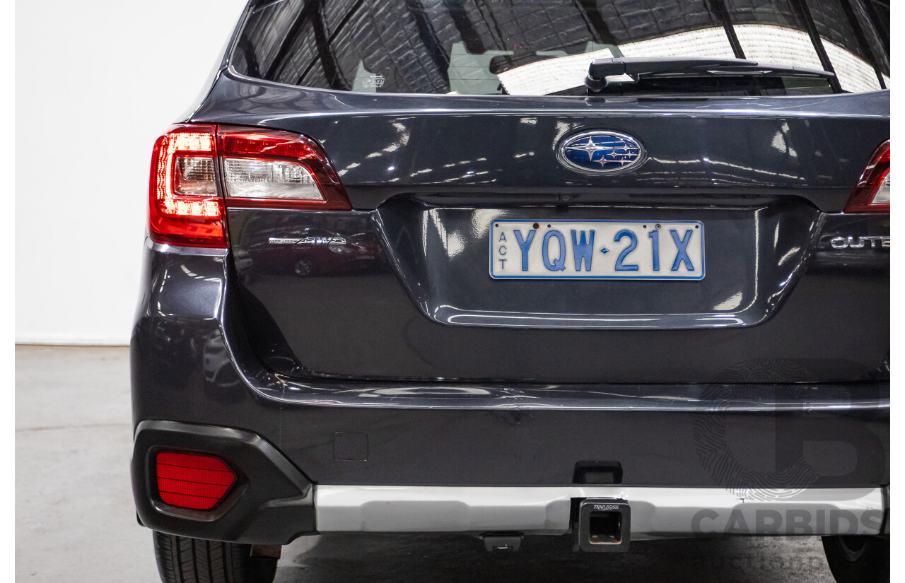 07/2018 Subaru Outback 2.5i Premium (AWD) MY18 4D Wagon Dark Grey Metallic 2.5L