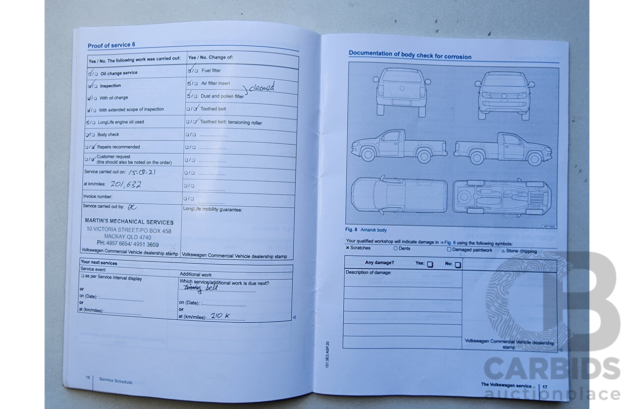 7/2015 Volkswagen Amarok Tdi420 (4x2) 2H MY15 Dual C/Chas White 2.0L