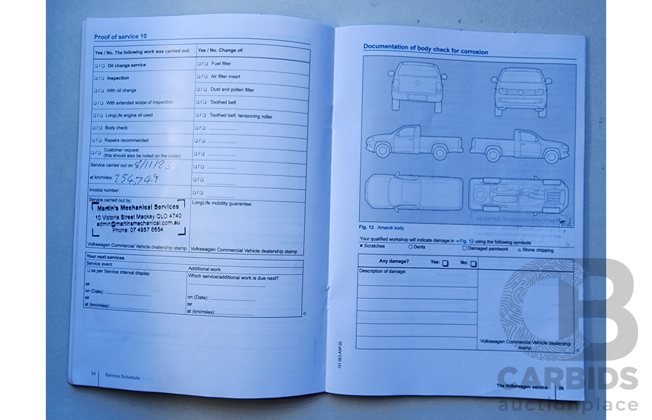 7/2015 Volkswagen Amarok Tdi420 (4x2) 2H MY15 Dual C/Chas White 2.0L