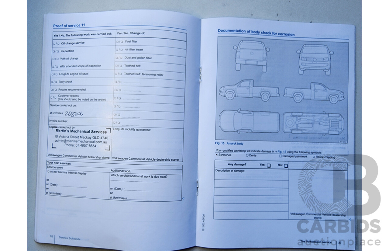 7/2015 Volkswagen Amarok Tdi420 (4x2) 2H MY15 Dual C/Chas White 2.0L