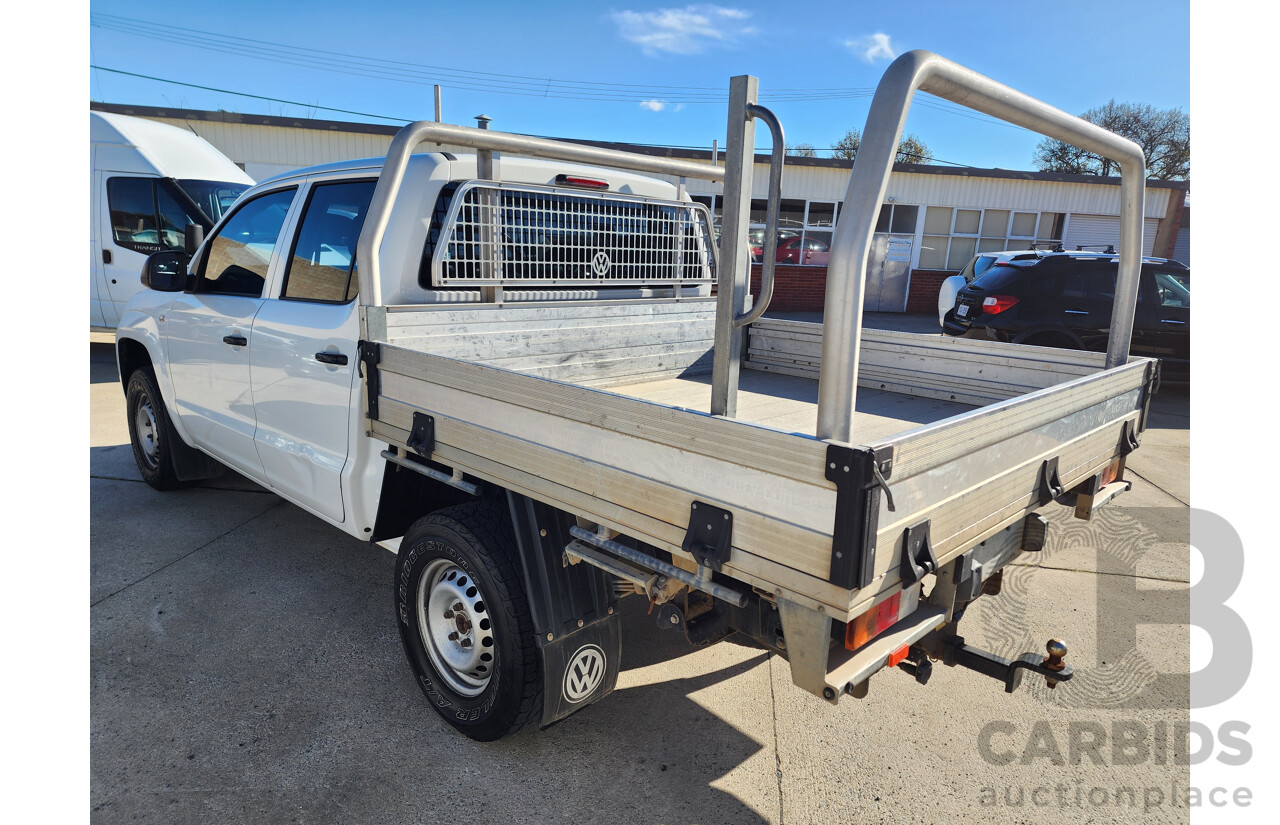 7/2015 Volkswagen Amarok Tdi420 (4x2) 2H MY15 Dual C/Chas White 2.0L