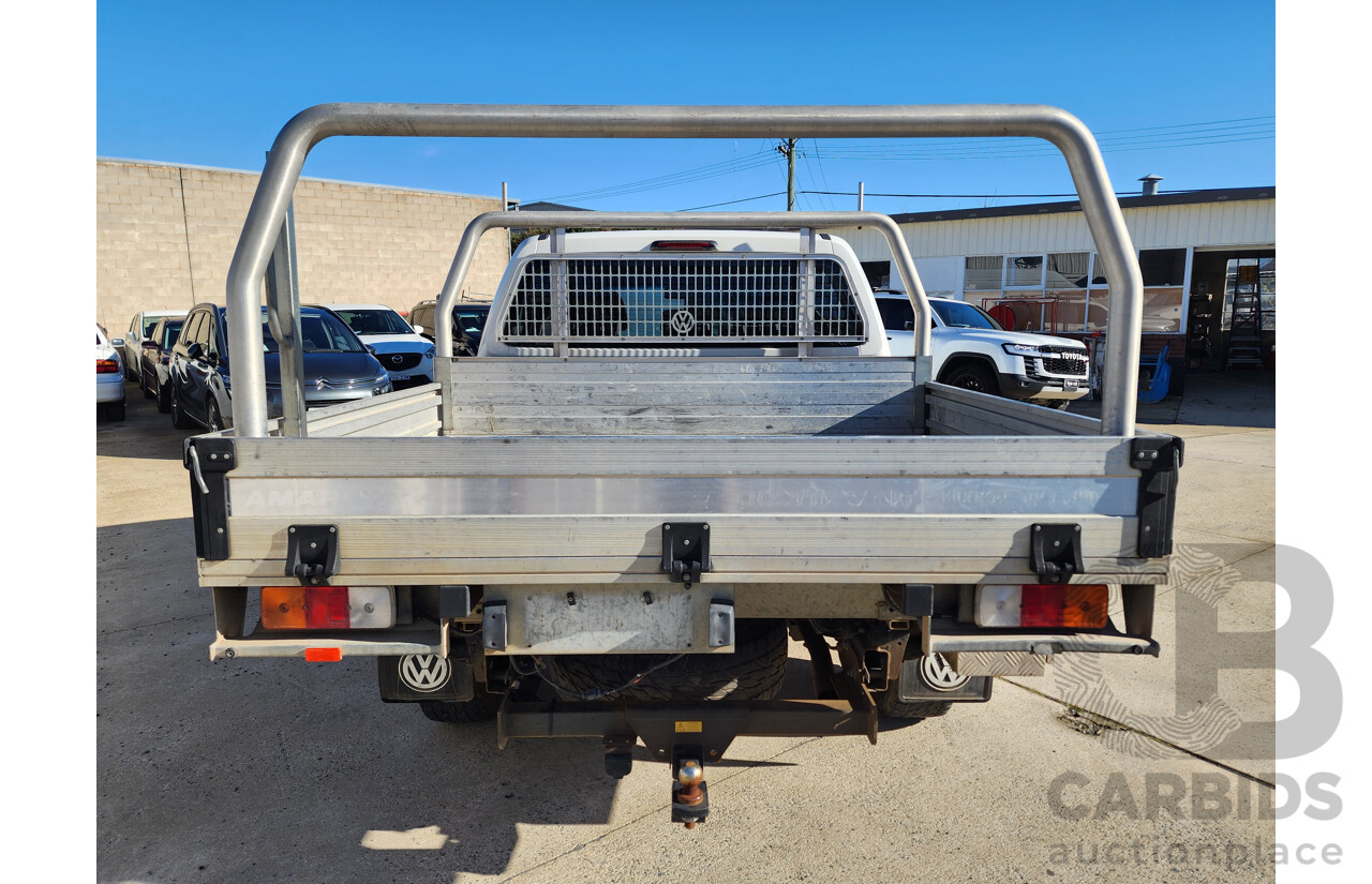 7/2015 Volkswagen Amarok Tdi420 (4x2) 2H MY15 Dual C/Chas White 2.0L