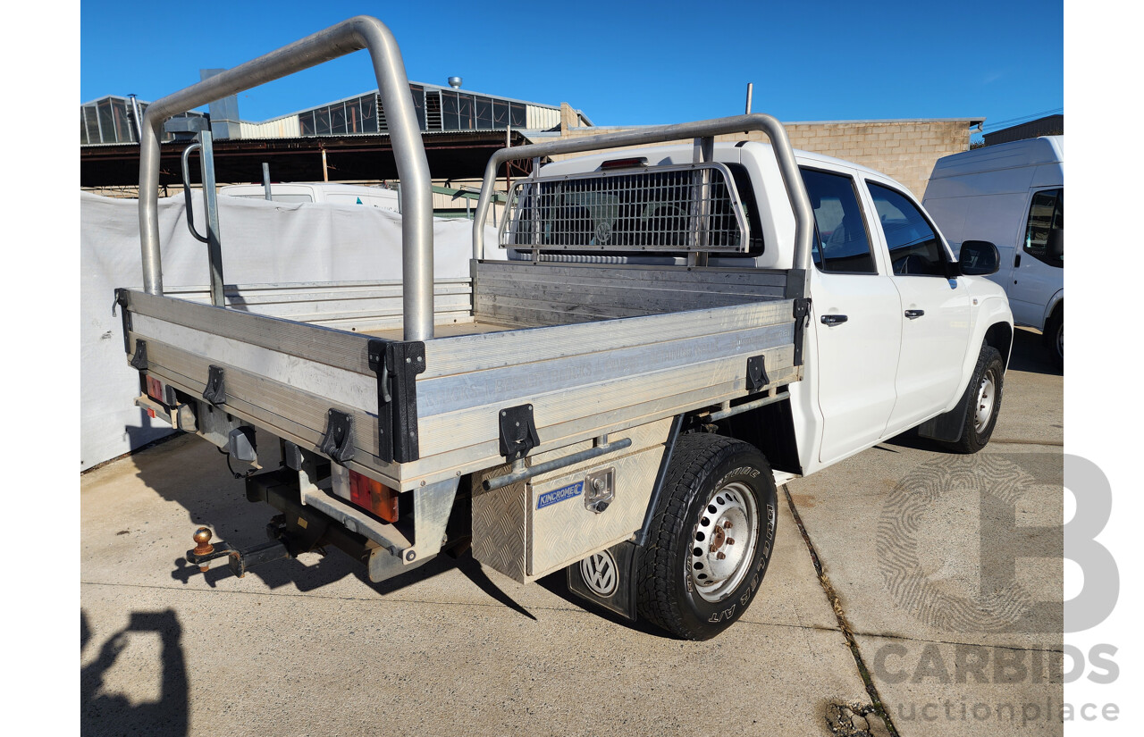 7/2015 Volkswagen Amarok Tdi420 (4x2) 2H MY15 Dual C/Chas White 2.0L
