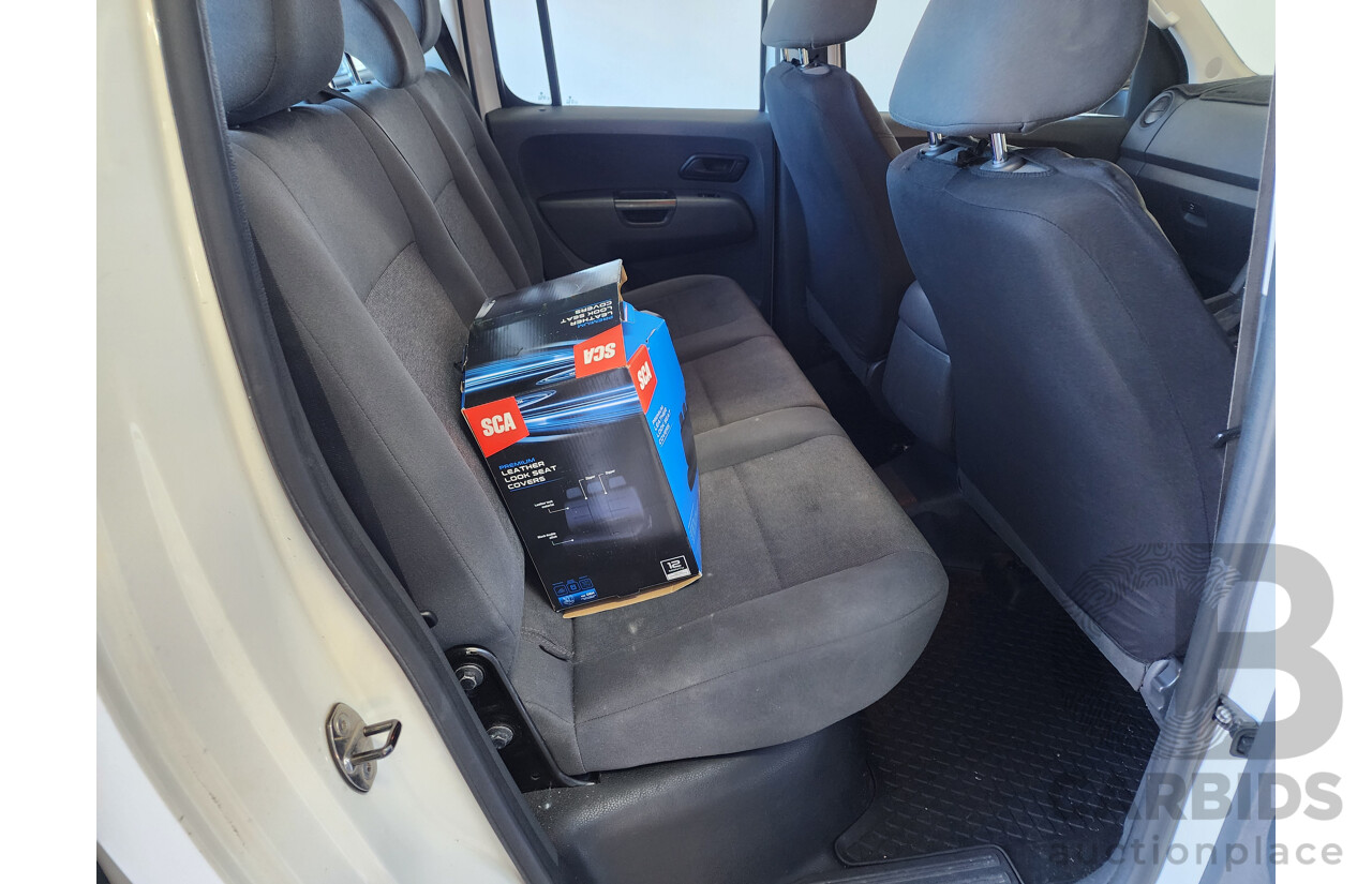 7/2015 Volkswagen Amarok Tdi420 (4x2) 2H MY15 Dual C/Chas White 2.0L