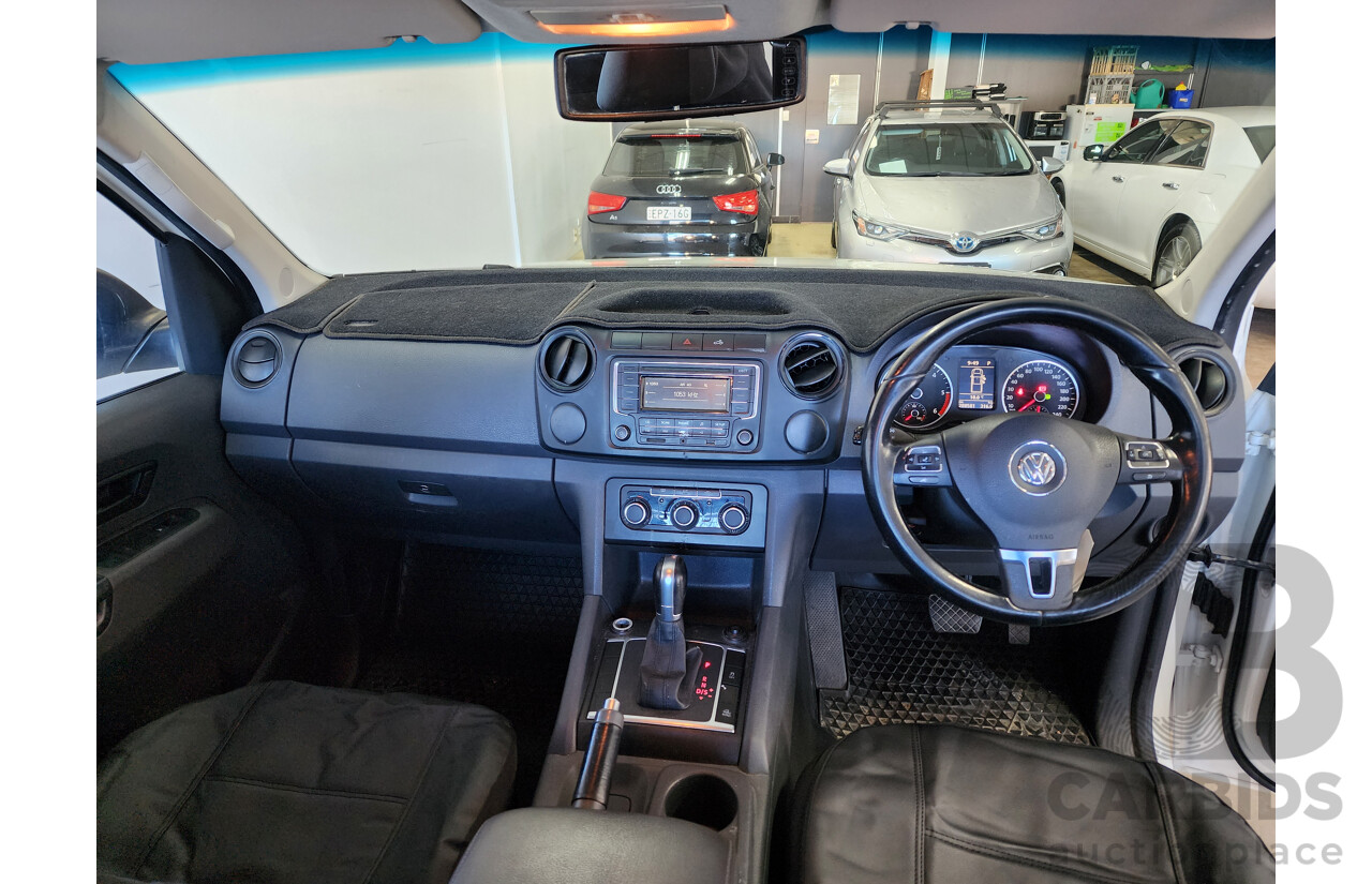 7/2015 Volkswagen Amarok Tdi420 (4x2) 2H MY15 Dual C/Chas White 2.0L