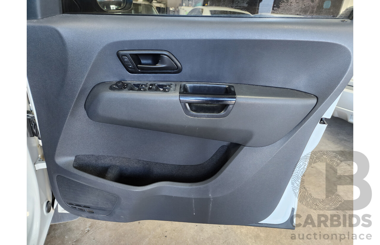 7/2015 Volkswagen Amarok Tdi420 (4x2) 2H MY15 Dual C/Chas White 2.0L