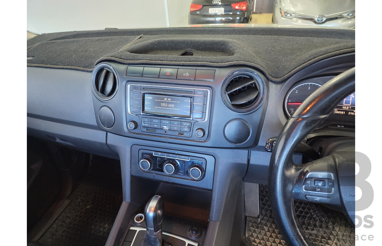 7/2015 Volkswagen Amarok Tdi420 (4x2) 2H MY15 Dual C/Chas White 2.0L