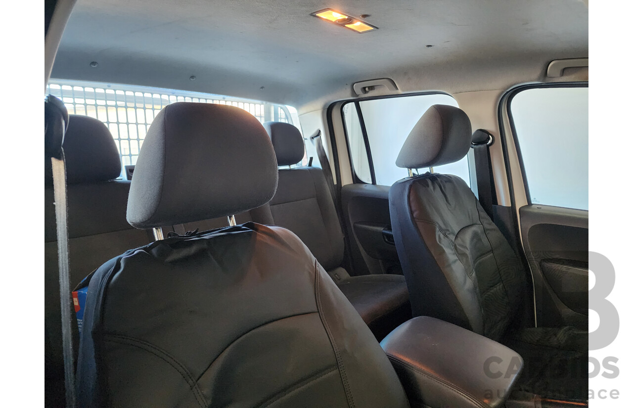 7/2015 Volkswagen Amarok Tdi420 (4x2) 2H MY15 Dual C/Chas White 2.0L