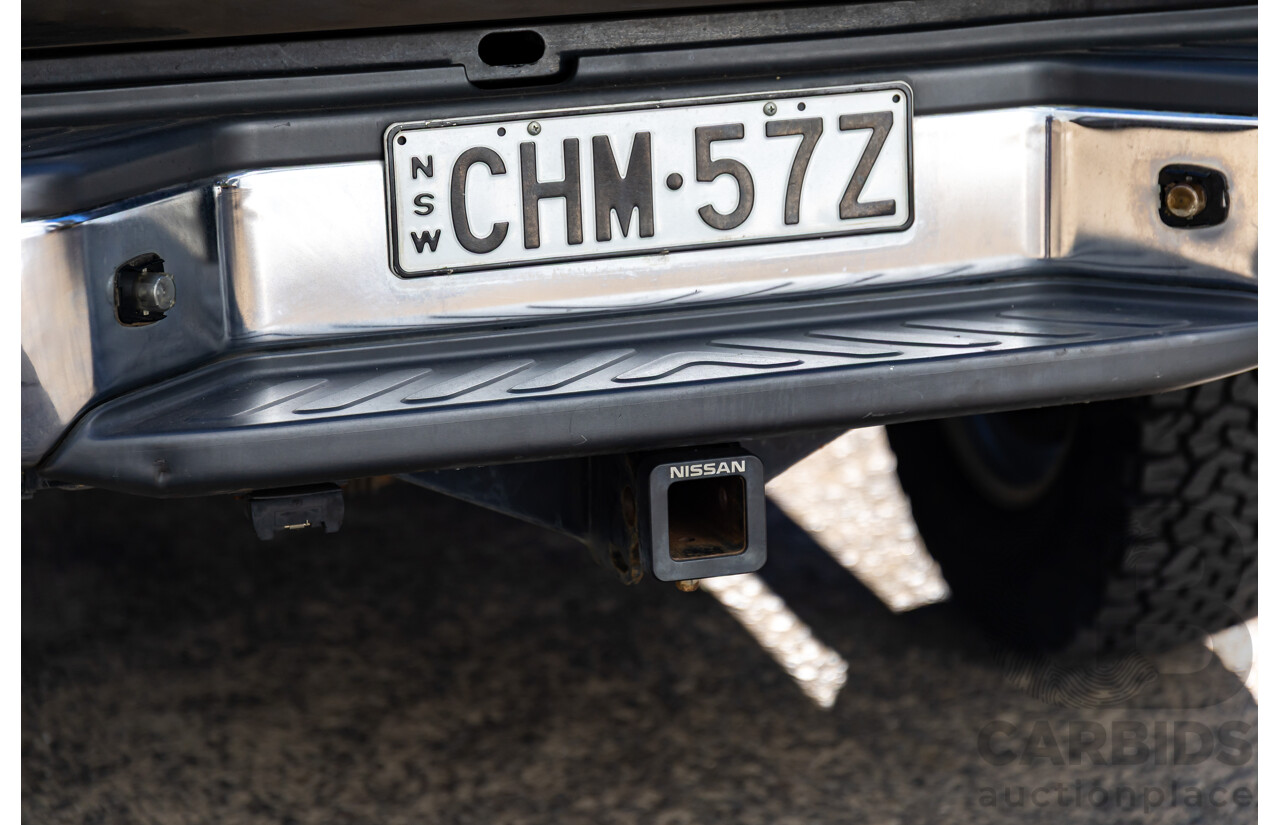 6/2012 Nissan Navara ST (4x4) D40 MY12 Dual Cab P/Up Midnight Black Metallic Turbo Diesel 2.5L