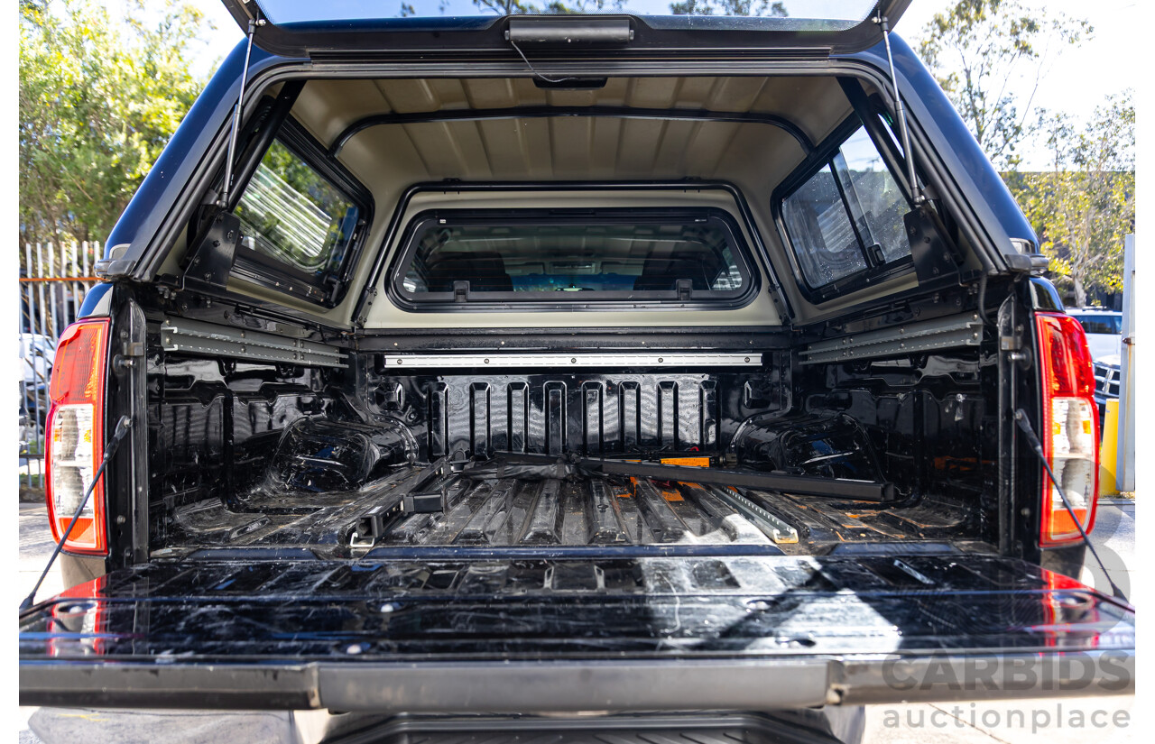 6/2012 Nissan Navara ST (4x4) D40 MY12 Dual Cab P/Up Midnight Black Metallic Turbo Diesel 2.5L