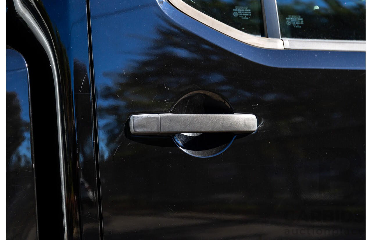 6/2012 Nissan Navara ST (4x4) D40 MY12 Dual Cab P/Up Midnight Black Metallic Turbo Diesel 2.5L