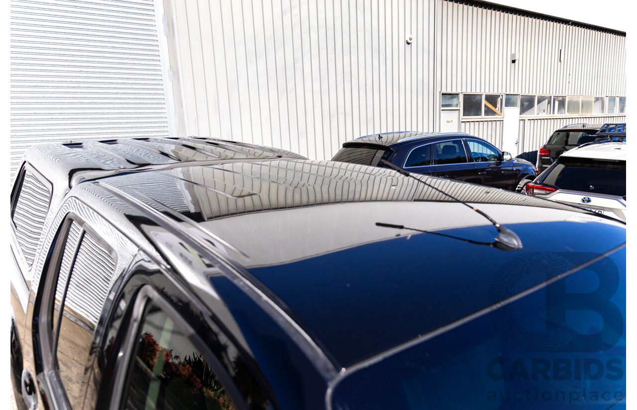 6/2012 Nissan Navara ST (4x4) D40 MY12 Dual Cab P/Up Midnight Black Metallic Turbo Diesel 2.5L