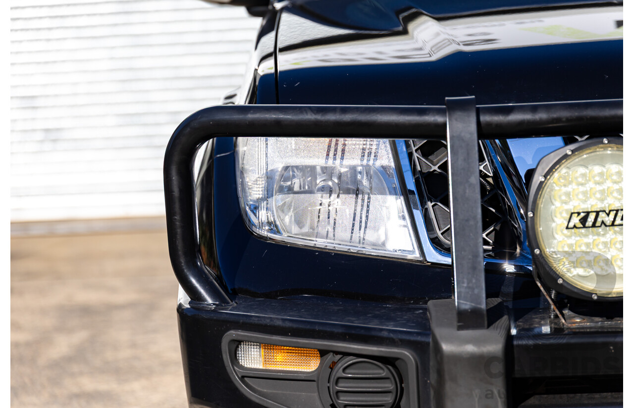 6/2012 Nissan Navara ST (4x4) D40 MY12 Dual Cab P/Up Midnight Black Metallic Turbo Diesel 2.5L