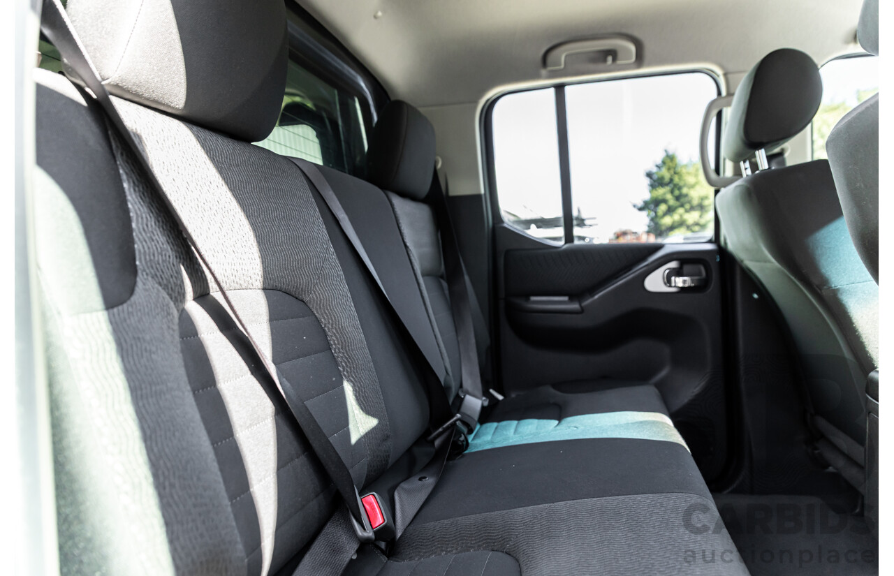 6/2012 Nissan Navara ST (4x4) D40 MY12 Dual Cab P/Up Midnight Black Metallic Turbo Diesel 2.5L