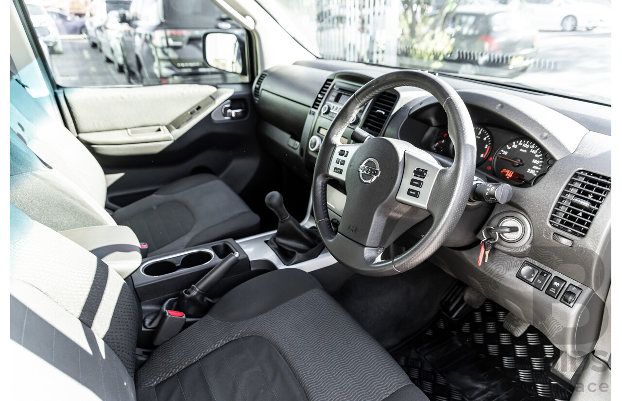 6/2012 Nissan Navara ST (4x4) D40 MY12 Dual Cab P/Up Midnight Black Metallic Turbo Diesel 2.5L