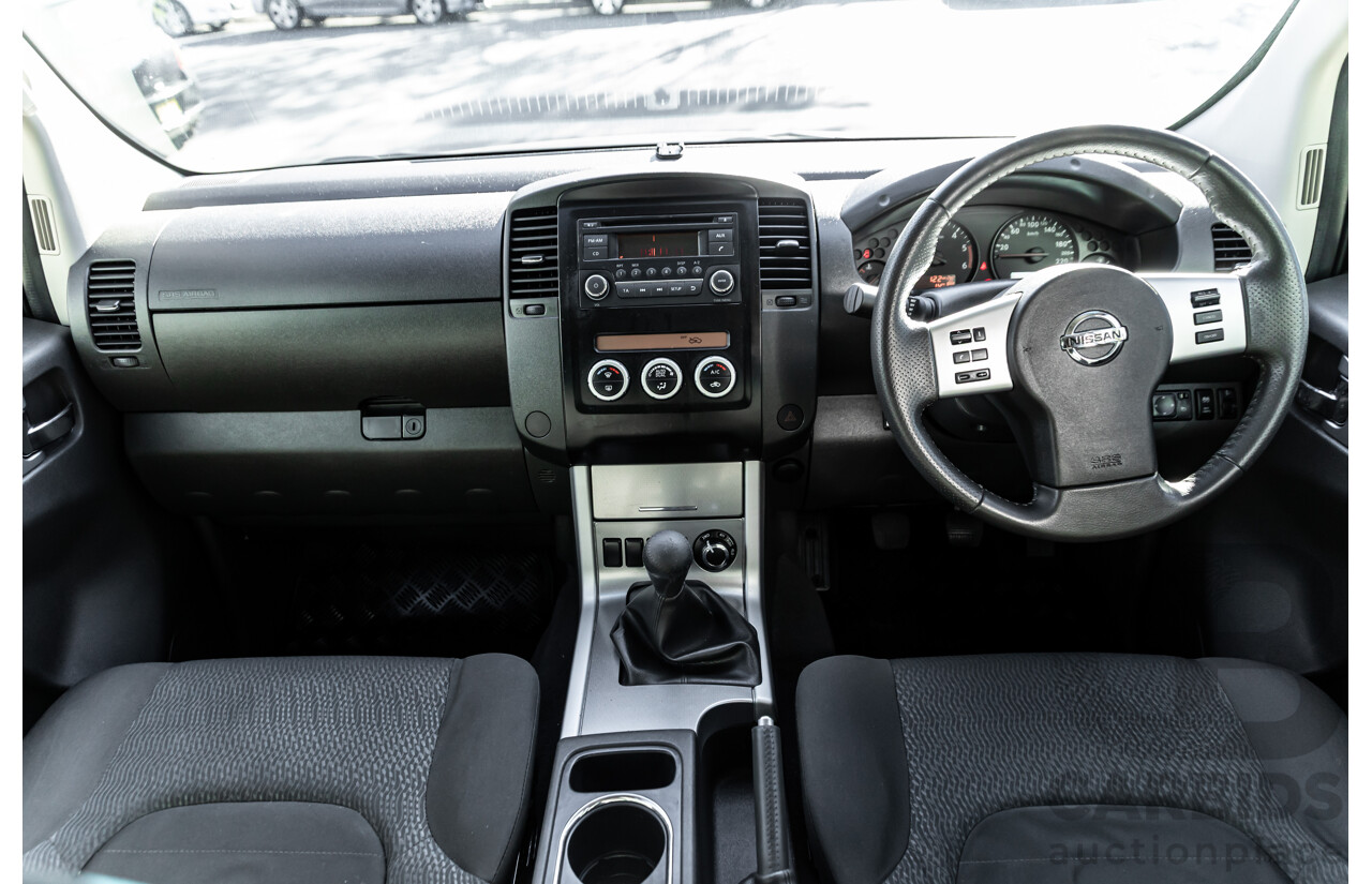 6/2012 Nissan Navara ST (4x4) D40 MY12 Dual Cab P/Up Midnight Black Metallic Turbo Diesel 2.5L