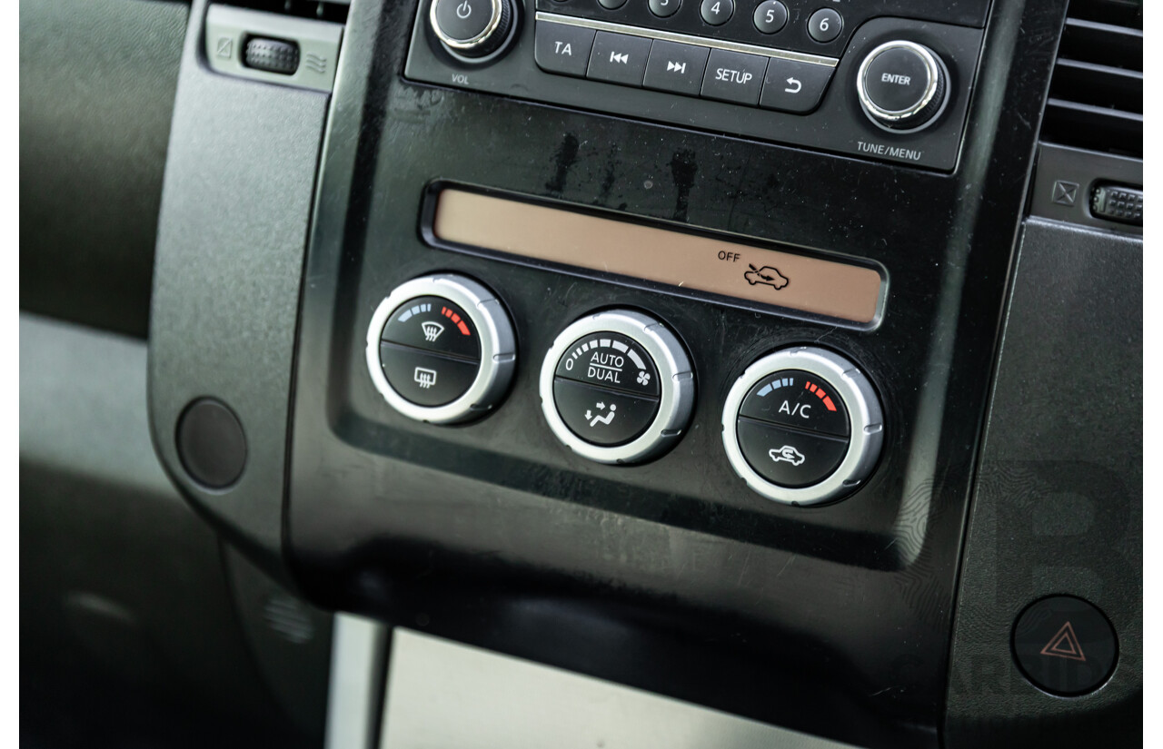 6/2012 Nissan Navara ST (4x4) D40 MY12 Dual Cab P/Up Midnight Black Metallic Turbo Diesel 2.5L