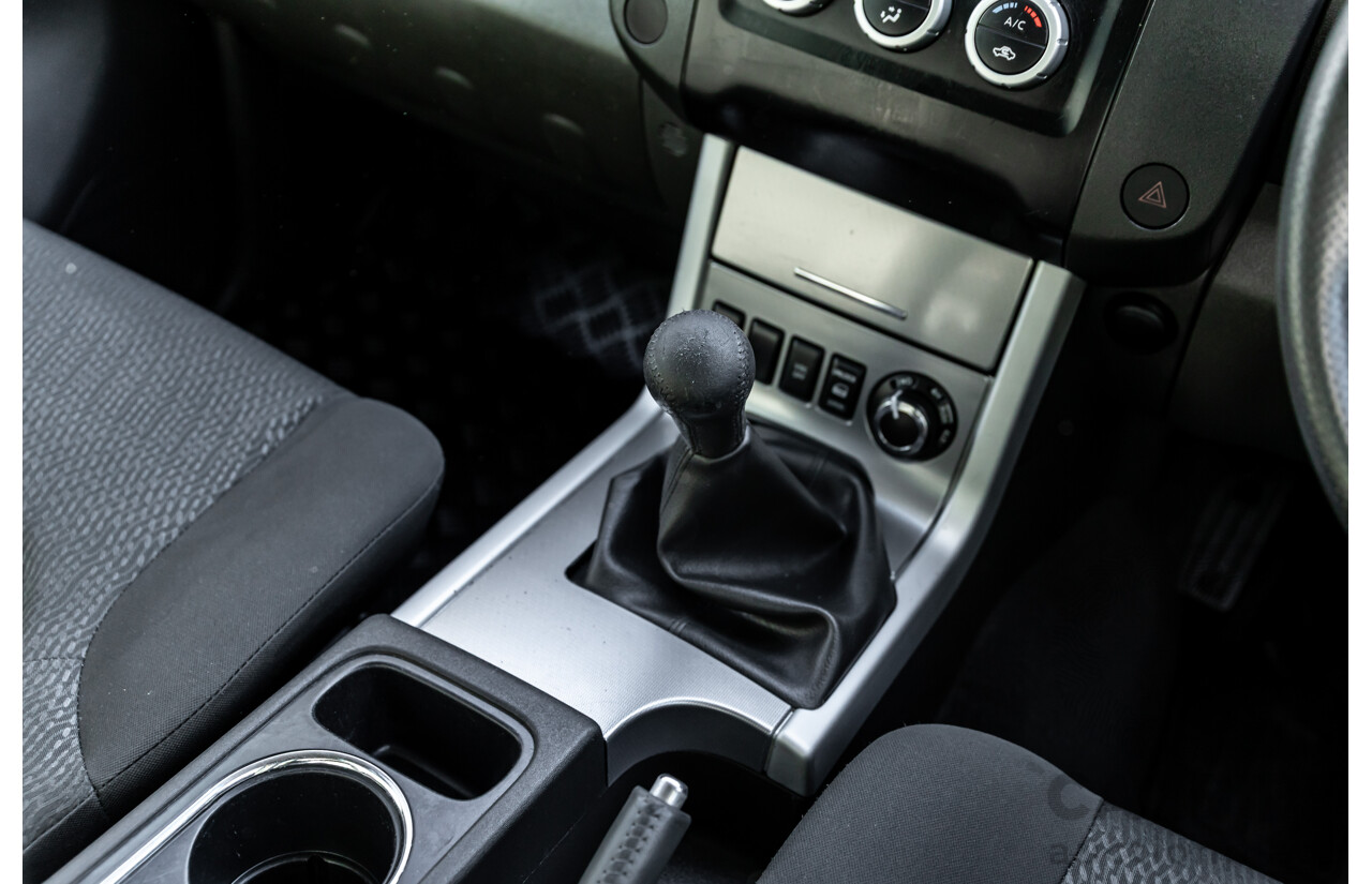 6/2012 Nissan Navara ST (4x4) D40 MY12 Dual Cab P/Up Midnight Black Metallic Turbo Diesel 2.5L