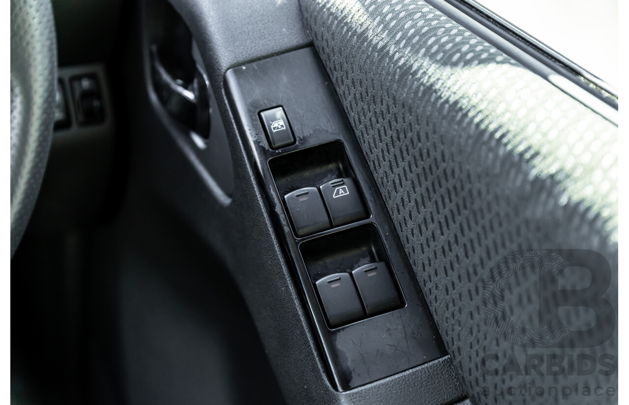 6/2012 Nissan Navara ST (4x4) D40 MY12 Dual Cab P/Up Midnight Black Metallic Turbo Diesel 2.5L