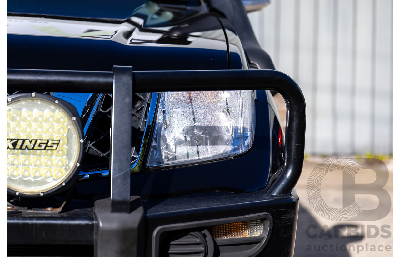 6/2012 Nissan Navara ST (4x4) D40 MY12 Dual Cab P/Up Midnight Black Metallic Turbo Diesel 2.5L