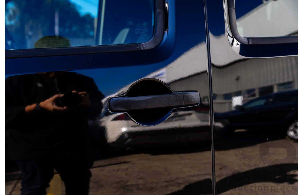 6/2012 Nissan Navara ST (4x4) D40 MY12 Dual Cab P/Up Midnight Black Metallic Turbo Diesel 2.5L