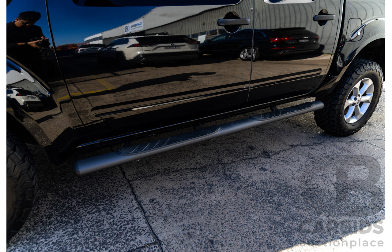 6/2012 Nissan Navara ST (4x4) D40 MY12 Dual Cab P/Up Midnight Black Metallic Turbo Diesel 2.5L