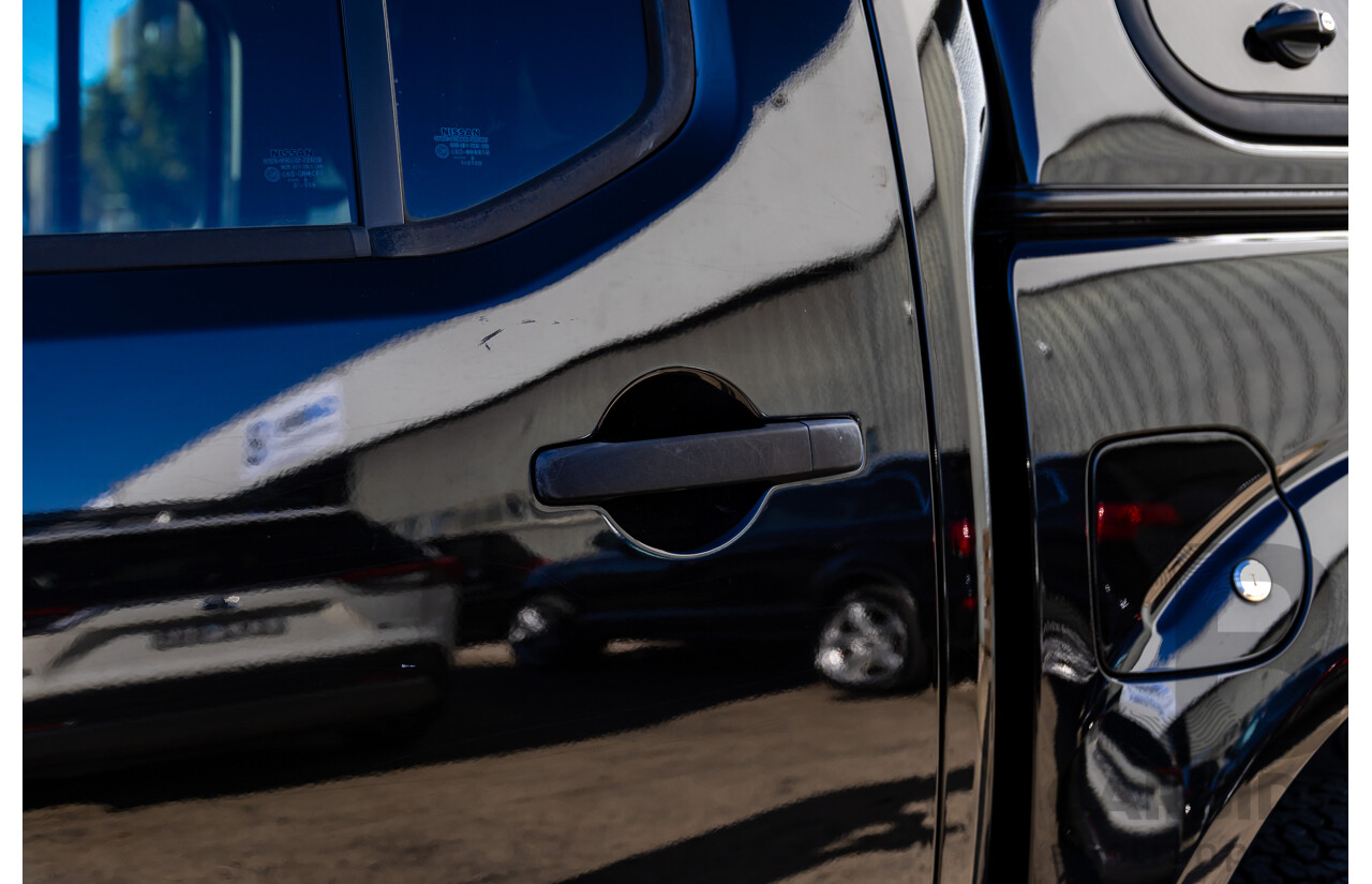 6/2012 Nissan Navara ST (4x4) D40 MY12 Dual Cab P/Up Midnight Black Metallic Turbo Diesel 2.5L