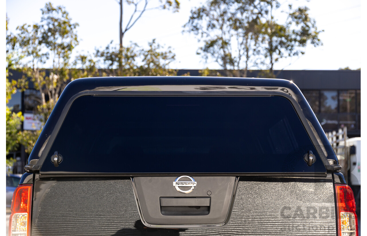 6/2012 Nissan Navara ST (4x4) D40 MY12 Dual Cab P/Up Midnight Black Metallic Turbo Diesel 2.5L