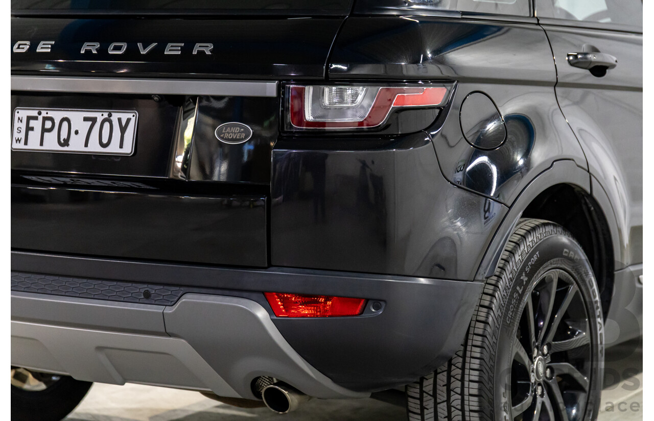 06/2017 Range Rover Evoque Td4 150 SE (AWD) LV MY17 5d Wagon Santorini Black Turbo Diesel 2.0L