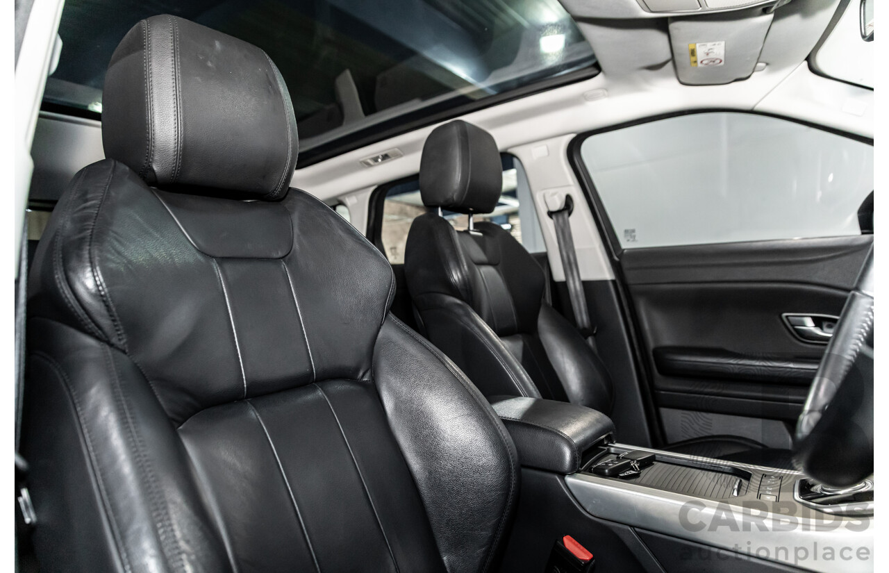 06/2017 Range Rover Evoque Td4 150 SE (AWD) LV MY17 5d Wagon Santorini Black Turbo Diesel 2.0L