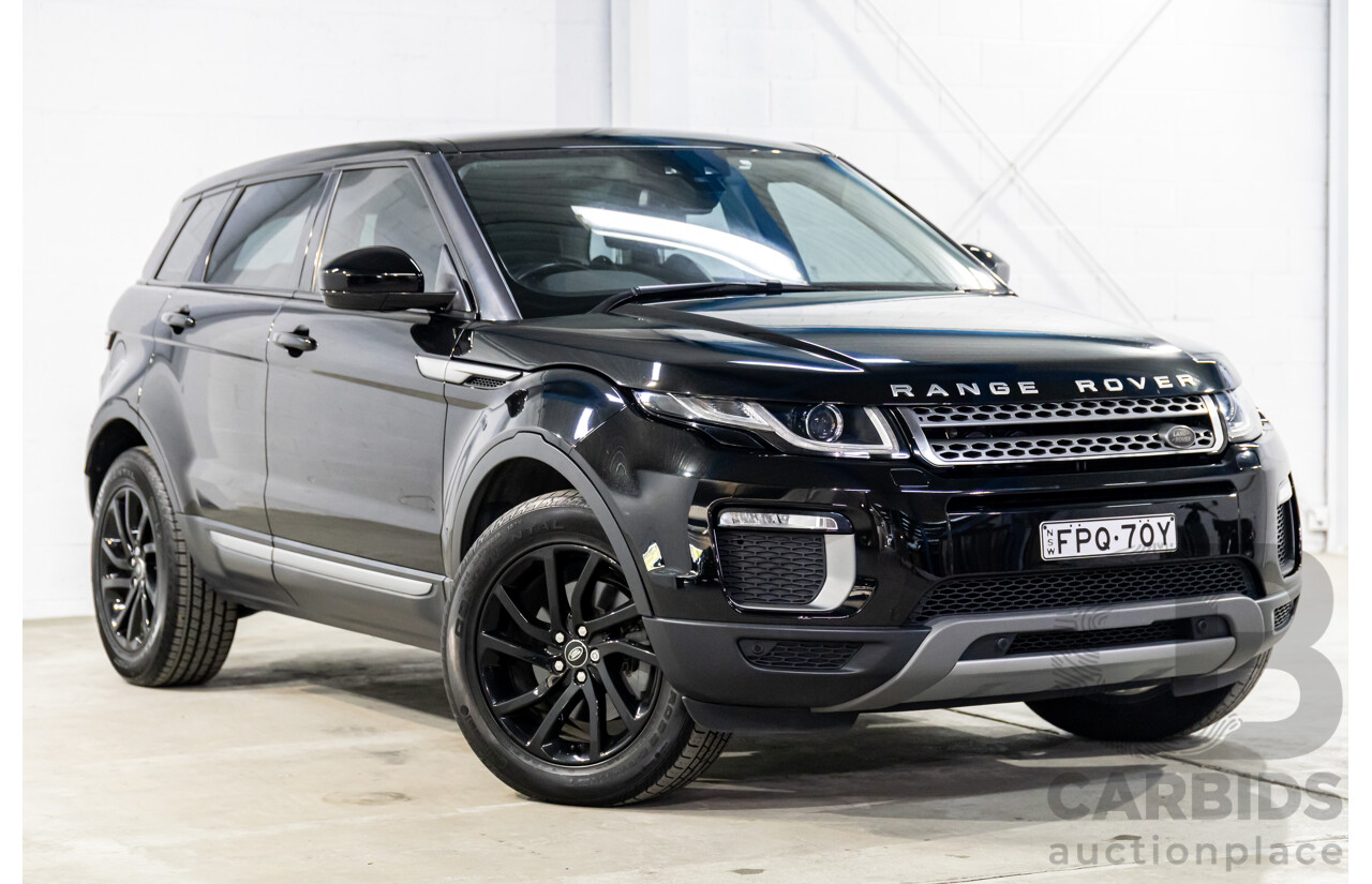 06/2017 Range Rover Evoque Td4 150 SE (AWD) LV MY17 5d Wagon Santorini Black Turbo Diesel 2.0L