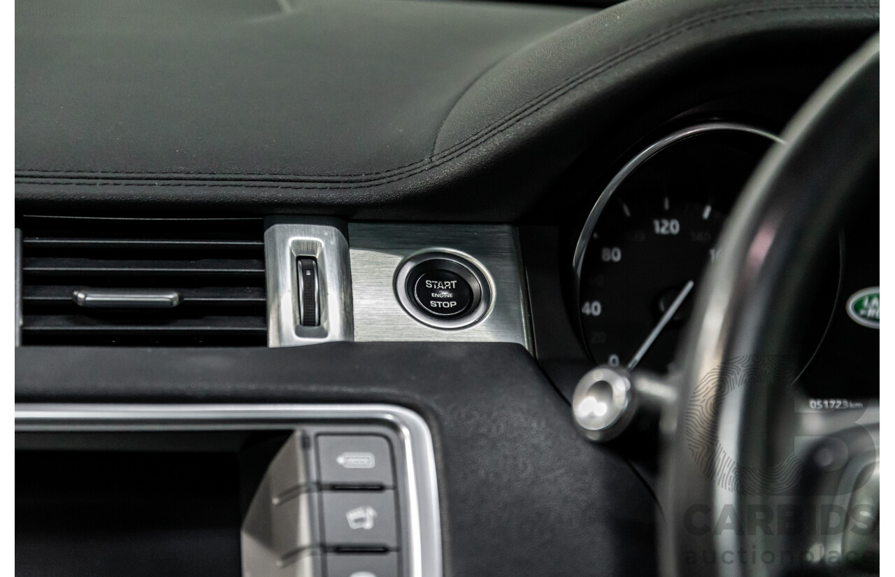 06/2017 Range Rover Evoque Td4 150 SE (AWD) LV MY17 5d Wagon Santorini Black Turbo Diesel 2.0L