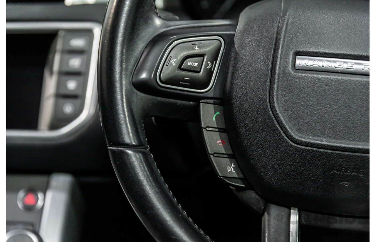 06/2017 Range Rover Evoque Td4 150 SE (AWD) LV MY17 5d Wagon Santorini Black Turbo Diesel 2.0L