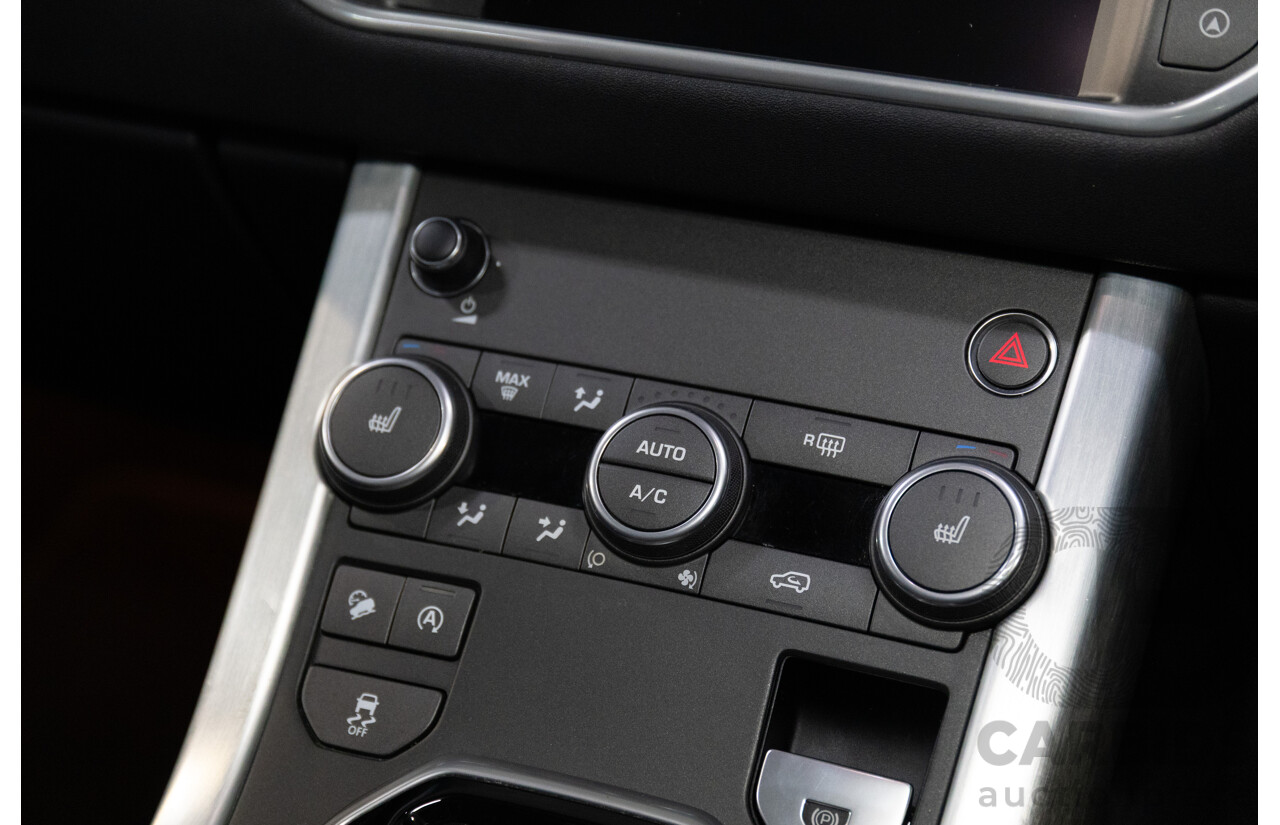 06/2017 Range Rover Evoque Td4 150 SE (AWD) LV MY17 5d Wagon Santorini Black Turbo Diesel 2.0L