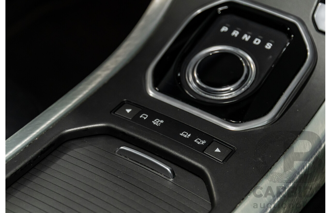 06/2017 Range Rover Evoque Td4 150 SE (AWD) LV MY17 5d Wagon Santorini Black Turbo Diesel 2.0L