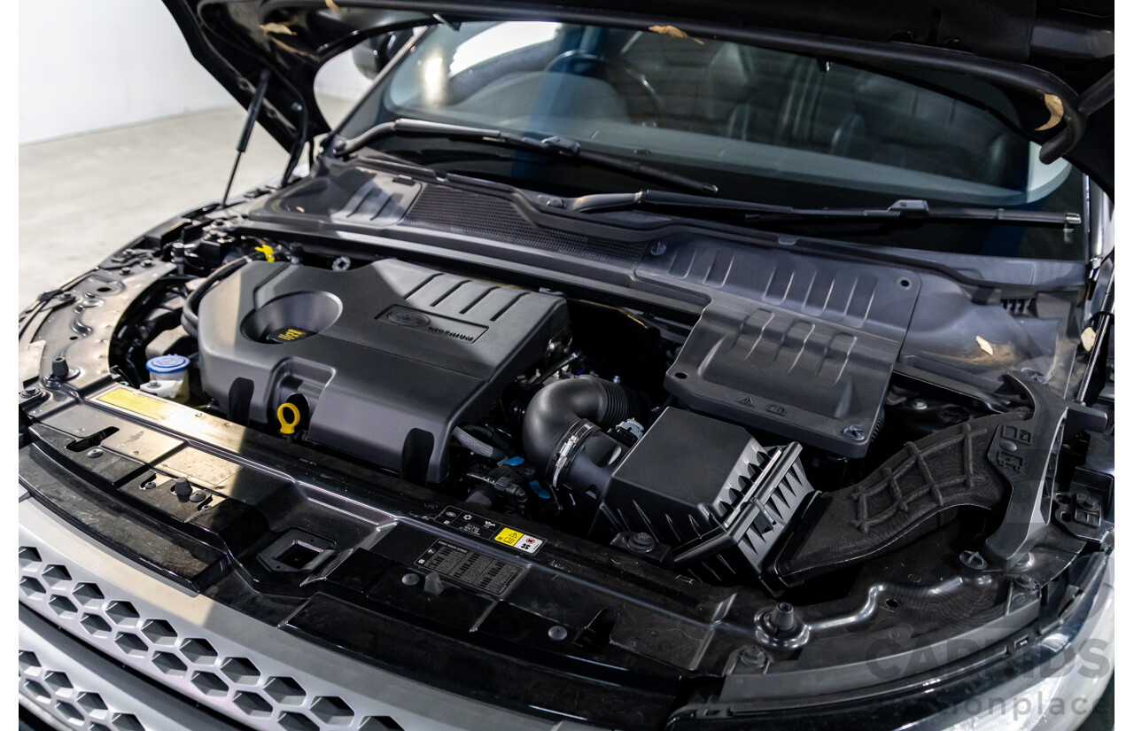 06/2017 Range Rover Evoque Td4 150 SE (AWD) LV MY17 5d Wagon Santorini Black Turbo Diesel 2.0L