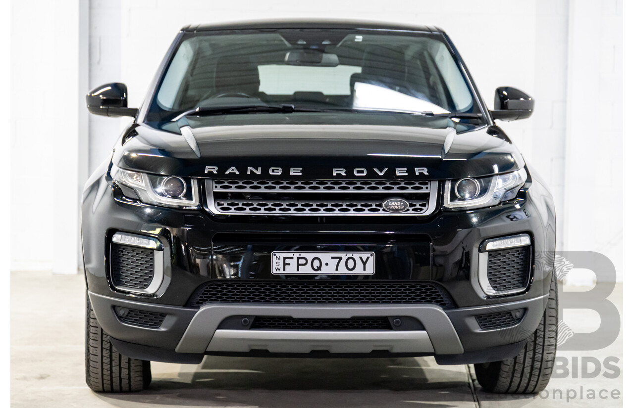 06/2017 Range Rover Evoque Td4 150 SE (AWD) LV MY17 5d Wagon Santorini Black Turbo Diesel 2.0L