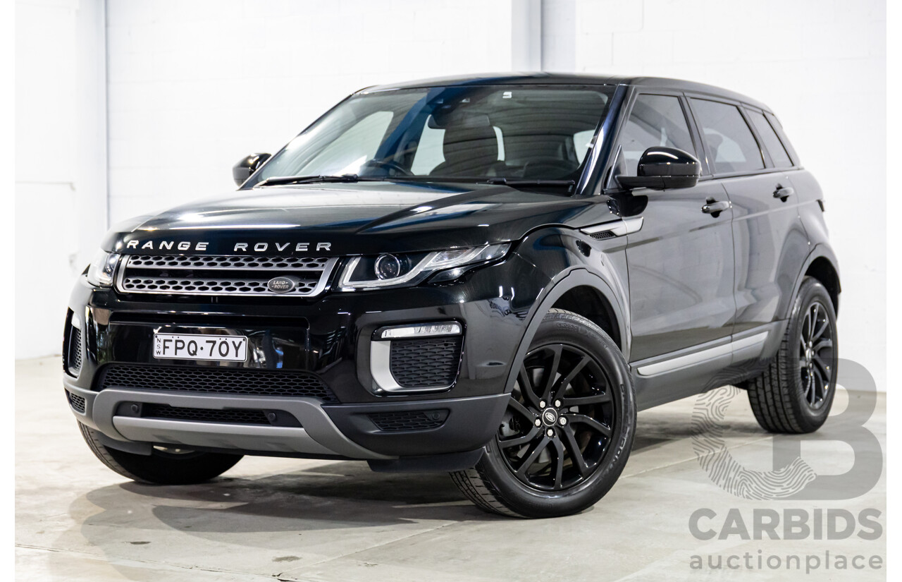 06/2017 Range Rover Evoque Td4 150 SE (AWD) LV MY17 5d Wagon Santorini Black Turbo Diesel 2.0L