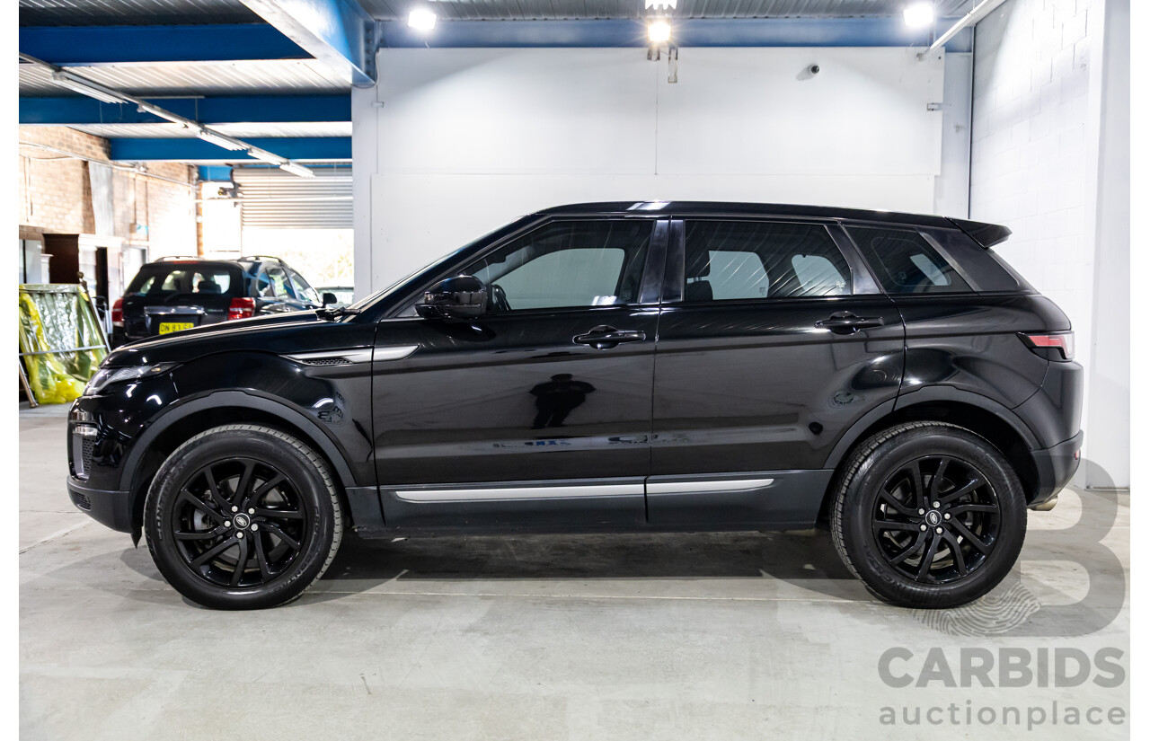 06/2017 Range Rover Evoque Td4 150 SE (AWD) LV MY17 5d Wagon Santorini Black Turbo Diesel 2.0L