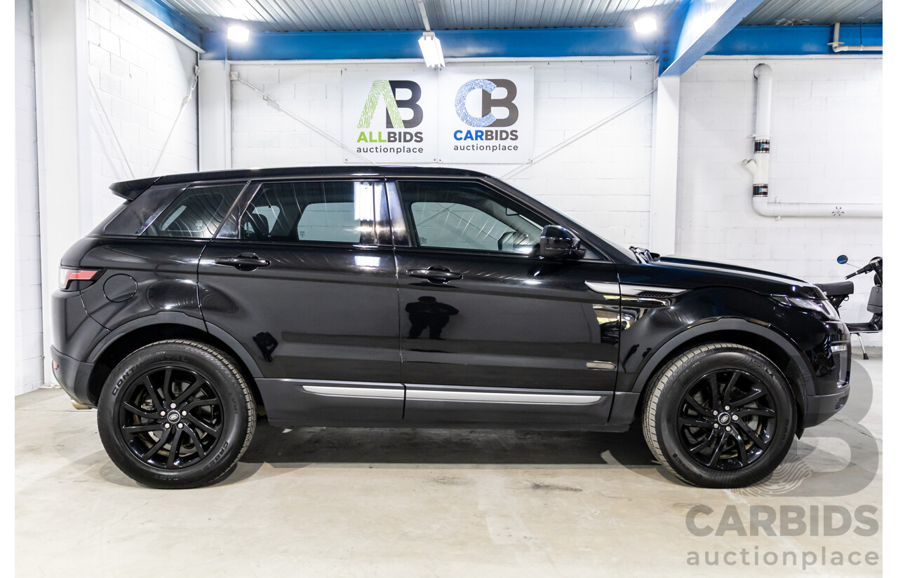 06/2017 Range Rover Evoque Td4 150 SE (AWD) LV MY17 5d Wagon Santorini Black Turbo Diesel 2.0L