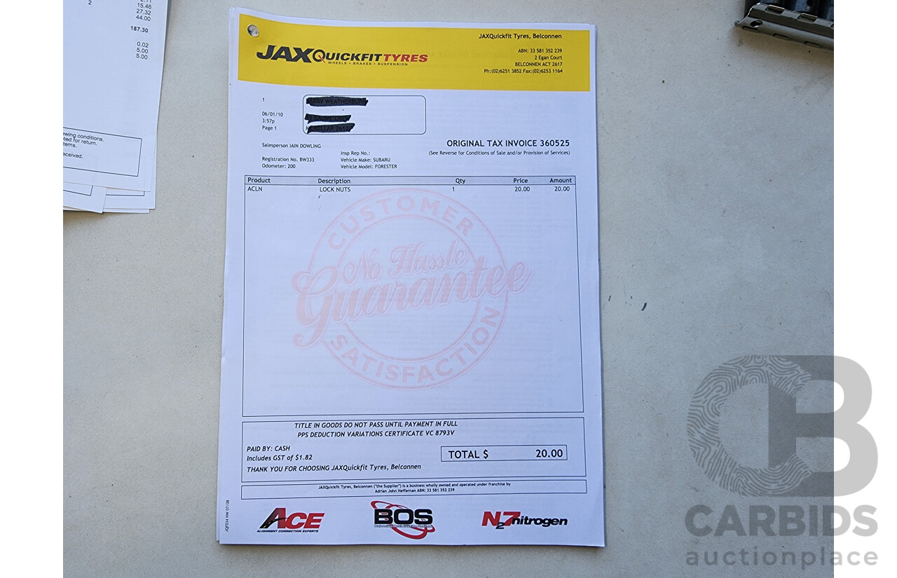 10/2009 Subaru Forester XT MY09 4d Wagon Blue Turbo 2.5L