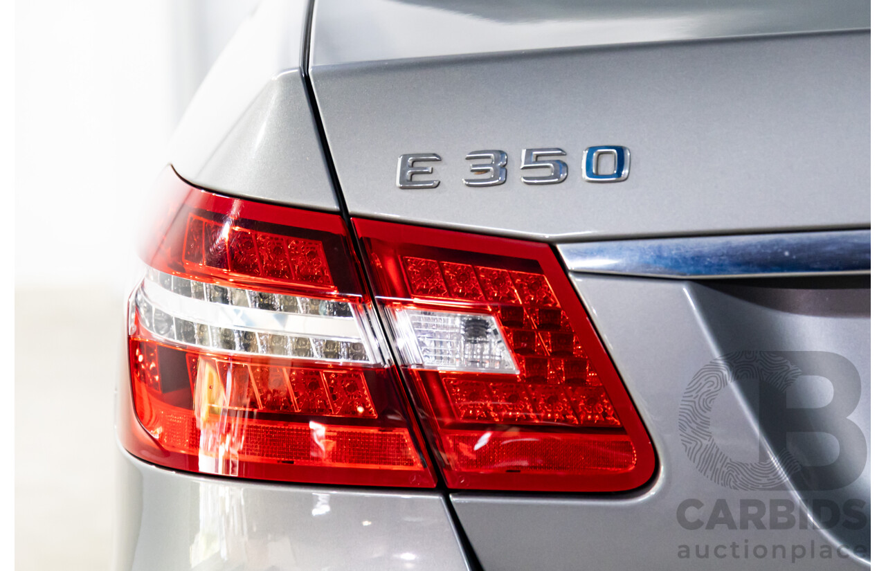 12/2009 Mercedes-Benz E350 Avantgarde W212 4d Sedan Palladium Silver Metallic V6 3.5L