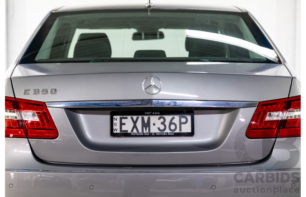 12/2009 Mercedes-Benz E350 Avantgarde W212 4d Sedan Palladium Silver Metallic V6 3.5L